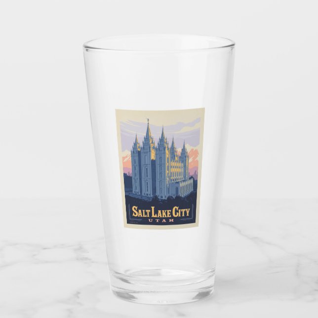 Salt Lake Temple | Salt Lake City, Utah Glass (Front)