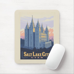Salt Lake Temple   Salt Lake City, Utah Mouse Mat