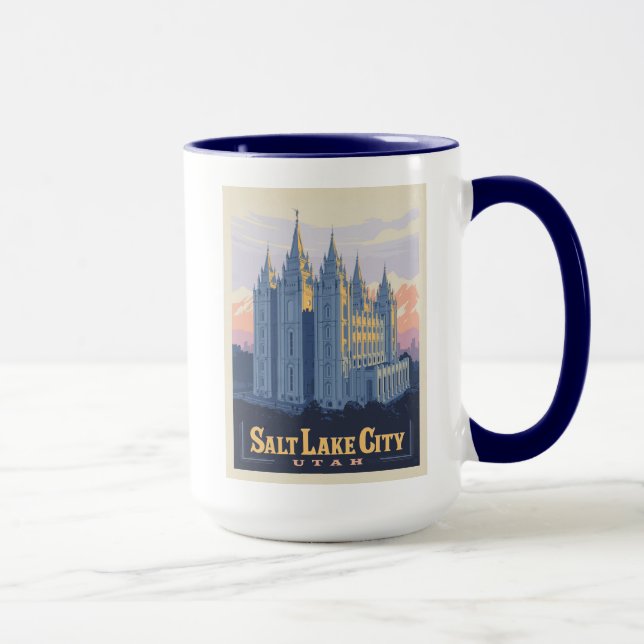 Salt Lake Temple | Salt Lake City, Utah Mug (Right)