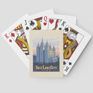 Salt Lake Temple   Salt Lake City, Utah Playing Cards