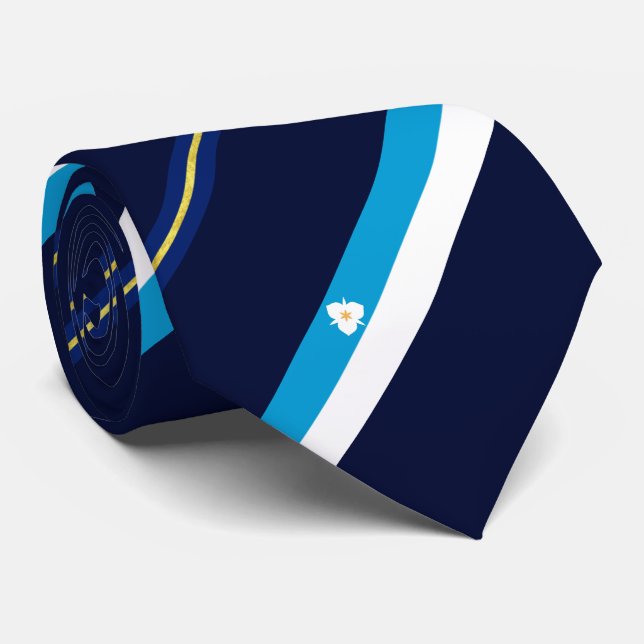 Salt Lake (Utah) city flag Neck Tie (Rolled)