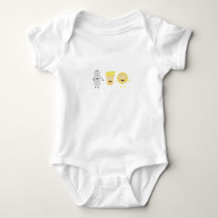 Salt, lemon and tequila baby bodysuit