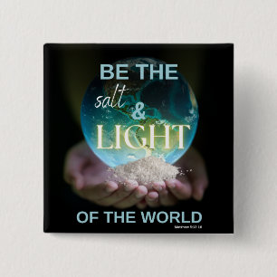 Salt & Light 15 Cm Square Badge