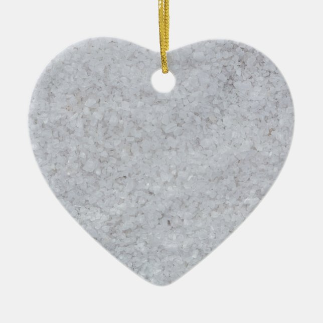 Salt macro as background structure ceramic tree decoration (Front)