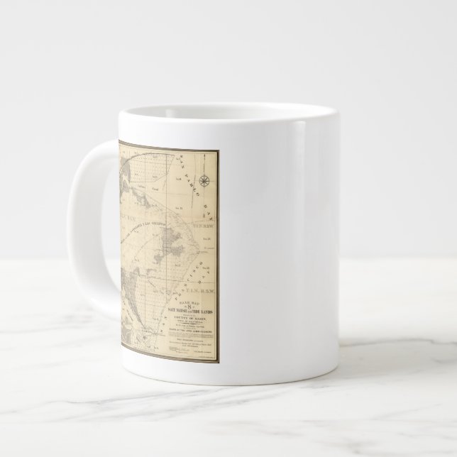 Salt marsh and tide lands large coffee mug (Front Left)