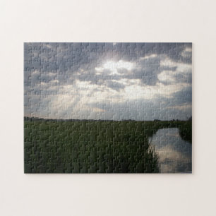Salt Marsh Tybee Island Savannah Georgia Jigsaw Puzzle