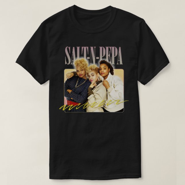 Salt N Pepa 80s Aesthetic Design 2 T-Shirt (Design Front)