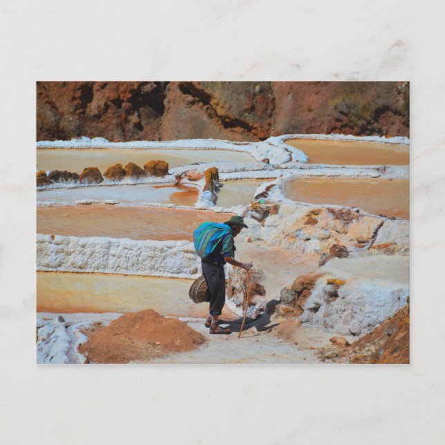Salt Pans of Maras, Peru Postcard (Front)