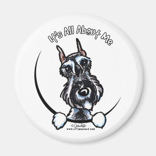 Salt Pepper Schnauzer IAAM Magnet