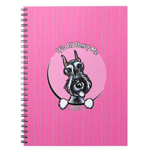 Salt Pepper Schnauzer IAAM Notebook (Front)