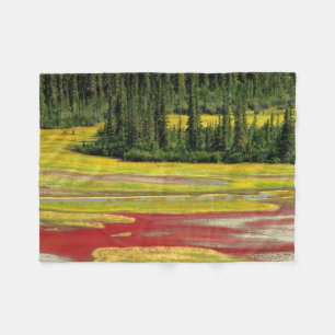 Salt Plain & Forest Wood Buffalo National Park Fleece Blanket