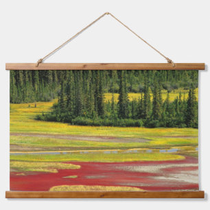 Salt Plain & Forest Wood Buffalo National Park Hanging Tapestry