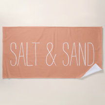 Salt & Sand Minimal Beach Towel Modern Aesthetic