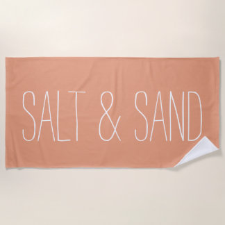 Salt & Sand Minimal Beach Towel Modern Aesthetic