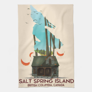 Salt Spring Island British Columbia Canada Tea Towel