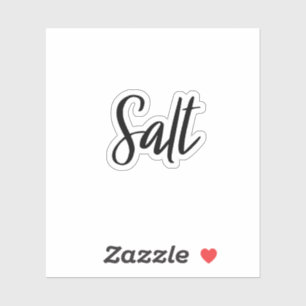 Salt Storage Sticker