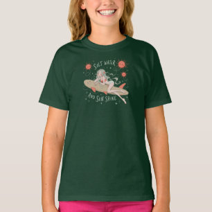 Salt Water and Sun Shine Vintage Beach Palm Tree S T-Shirt
