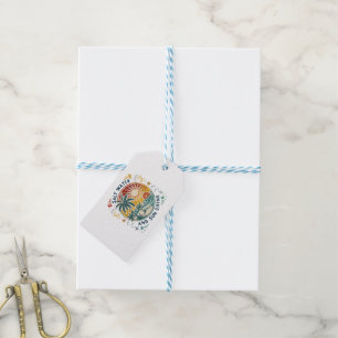 Salt Water and Sun Shine Vintage Tropical Beach Gift Tags