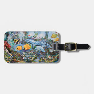 Salt water aquarium luggage tag