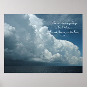 Salt Water Cure Ocean Poster