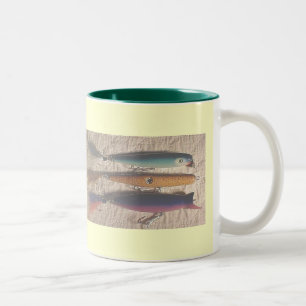 Salt Water Fishing Lures 11 Oz.Mug Two-Tone Coffee Mug