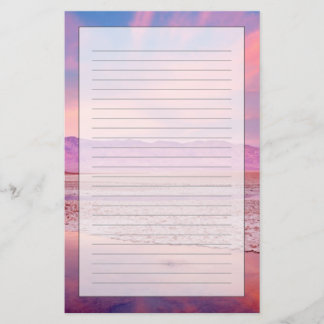 Salt Water Lake Death Valley Stationery