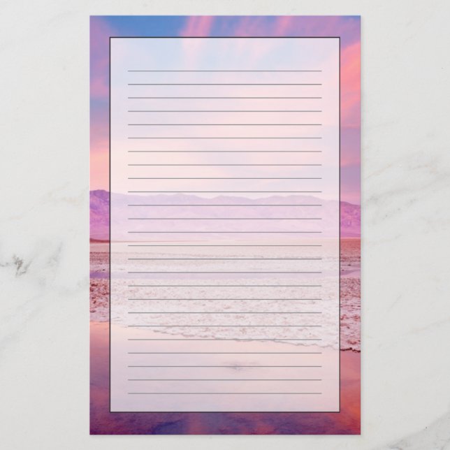 Salt Water Lake Death Valley Stationery (Front)