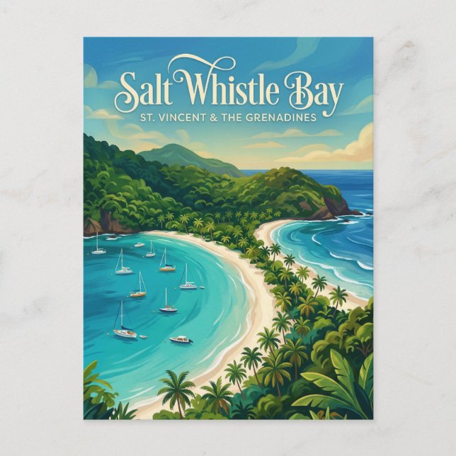 Salt Whistle Bay St. Vincent & Grenadines Postcard (Front)