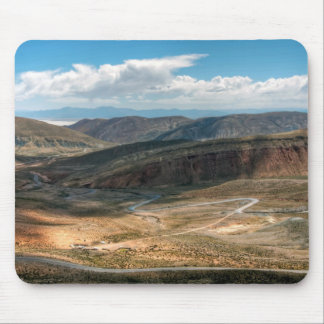 Salta Serpentine Road And Salt Flats In Distance Mouse Mat