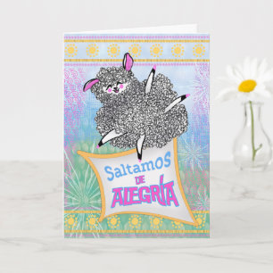 Saltamos  Alegría Felicitación Infantil Divertida Card