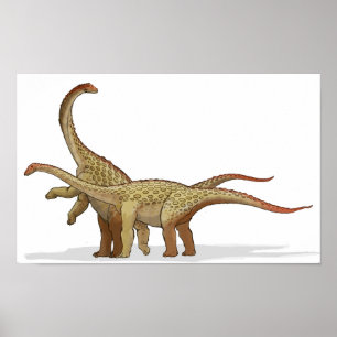 Saltasaurus - Cretaceous Dinosaur Portfolio Poster
