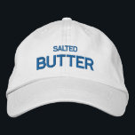 Salted Butter  Embroidered Hat<br><div class="desc">Add a touch of savory style to your wardrobe with our Salted Butter Embroidered Baseball Cap. This cap features a whimsical design of a salted butter pat, embroidered for a high-quality finish. Whether you're out for a casual day or running errands, this cap is sure to add a flavorful flair...</div>
