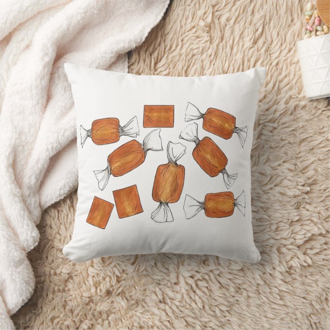 Salted Caramel Candies Sweets Candy Shop Store Cushion (Blanket)