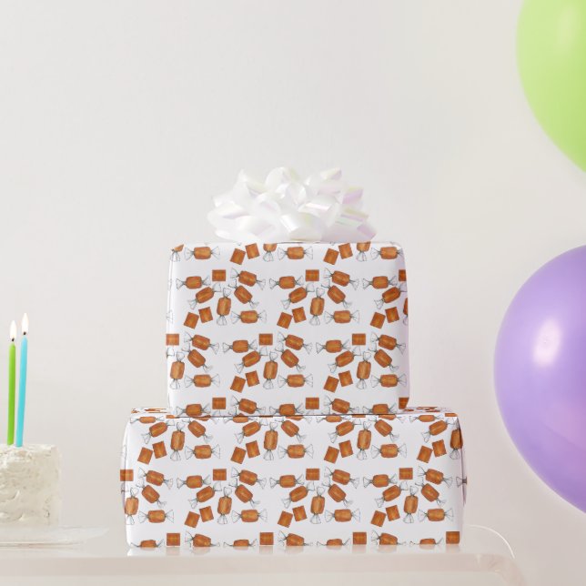Salted Caramel Candy Candies Sweets Candymaking Wrapping Paper (Party Gifts)