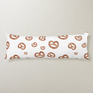 Salted Soft Watercolor Pretzel Pattern Body Cushion