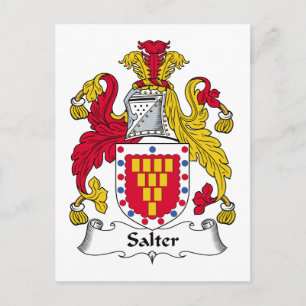 Salter Family Crest Postcard