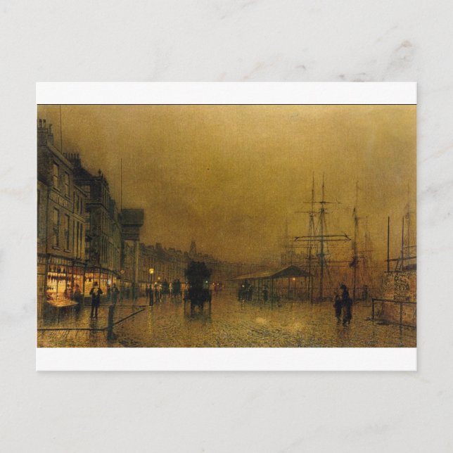 Salthouse Dock, Liverpool John Atkinson Grimshaw Postcard (Front)