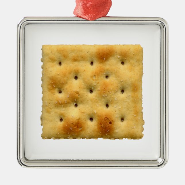 Saltine Soda Crackers Metal Tree Decoration (Front)