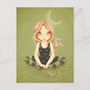 Salting Slugs - Fairy slug postcard