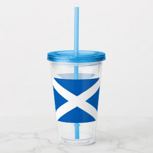 Saltire ~ Flag of Scotland Acrylic Tumbler