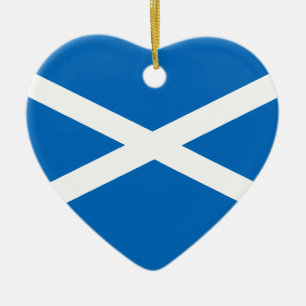 Saltire flag of Scotland Ceramic Tree Decoration