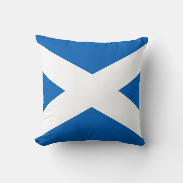 Saltire ~ Flag of Scotland Cushion (Front)