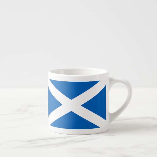 Saltire ~ Flag of Scotland Espresso Cup (Right)