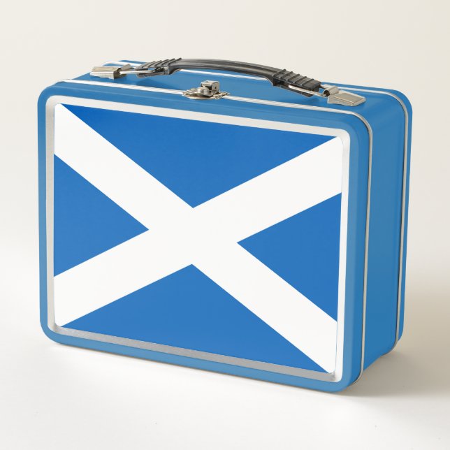Saltire ~ Flag of Scotland Metal Lunch Box (Front)
