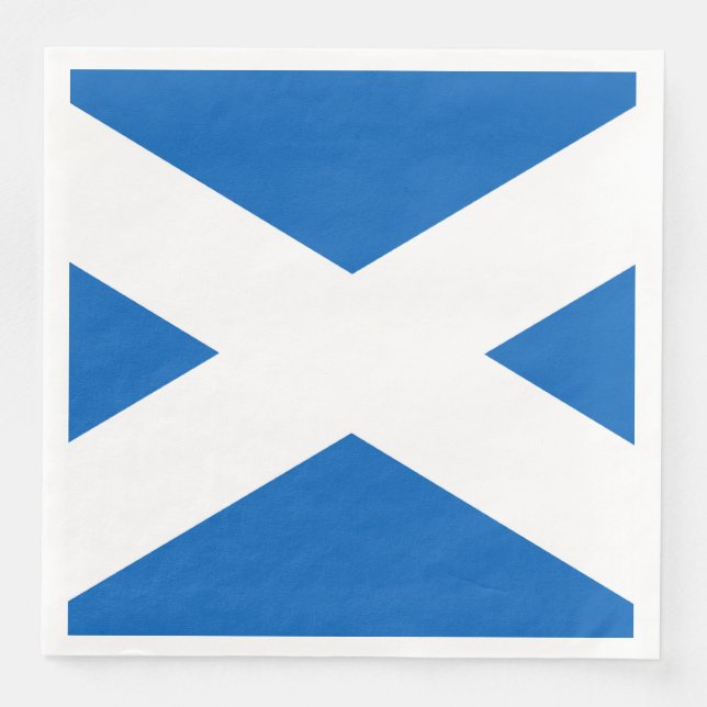 Saltire ~ Flag of Scotland Napkin (Front)