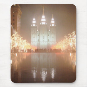 SaltLakeTempleFog Mouse Mat