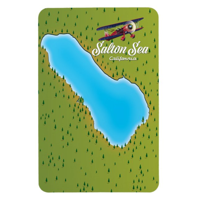 Salton Sea California USA map Magnet (Vertical)