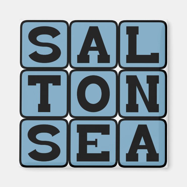 Salton Sea, Southern California Endorheic Rift Magnet (Front)