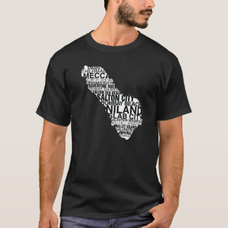 Salton Sea Word Map : Dark T-Shirt