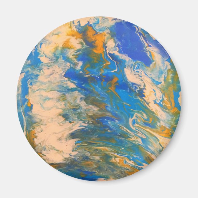 Saltwater abstract magnet (Front)